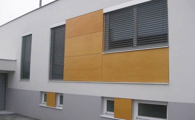 Odvětrávené fasády velkoplošné dřevěné